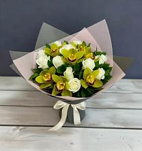 Букет цветов из:  Орхидеи и Розы в Верхние Татышлы