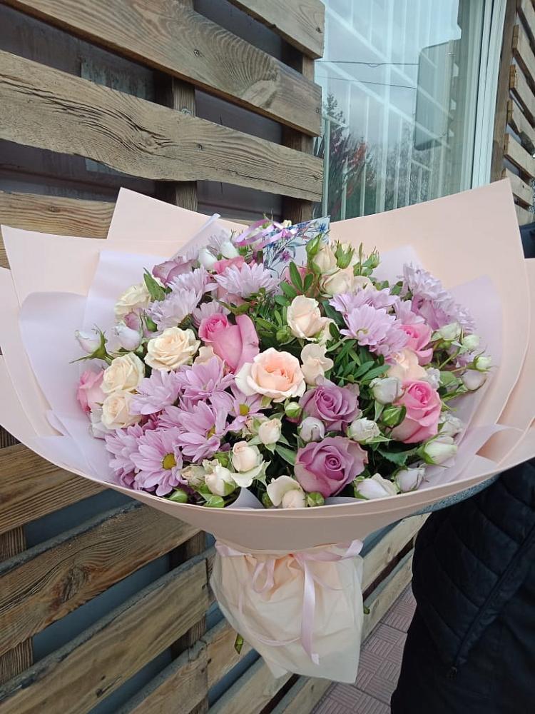 Букет цветов из: Розы и Хризантемы в Верхние Татышлы