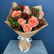 Букет цветов из:  Розы и Альстромерии в Верхние Татышлы