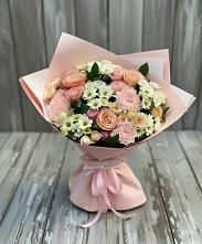 Букет цветов из:  Гвоздики, Розы и Хризантемы в Верхние Татышлы