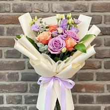 Букет цветов из:  Лизиантусы и Розы #REPLACE_PRED# Верхние Татышлы