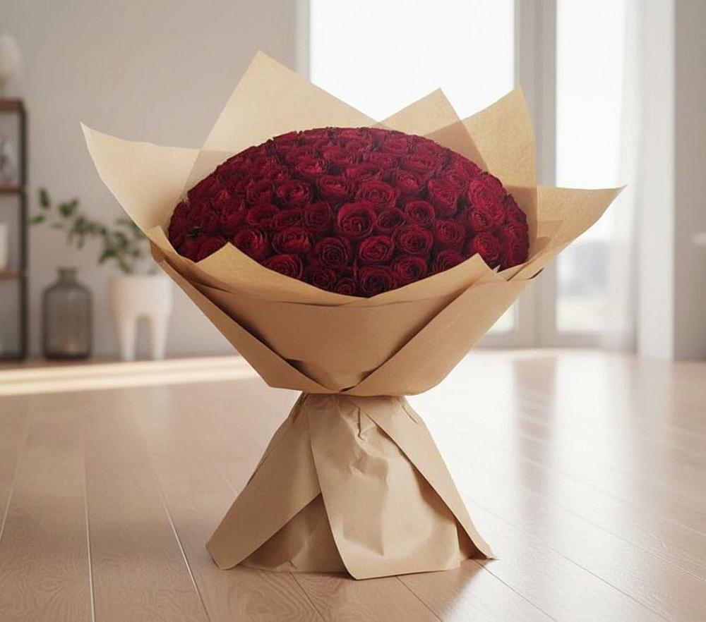 Букет 101 Красная роза в Верхние Татышлы