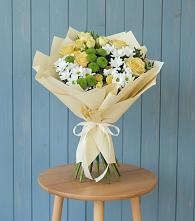 Букет цветов из:  Хризантемы и Розы в Верхние Татышлы