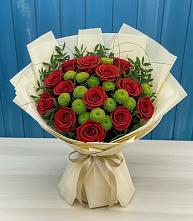 Букет цветов из:  Розы и Хризантемы в Верхние Татышлы