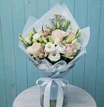 Букет цветов из:  Розы и Лизиантусы в Верхние Татышлы
