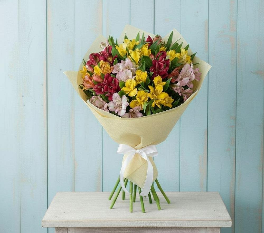Букет цветов из: Альстромерии в Верхние Татышлы